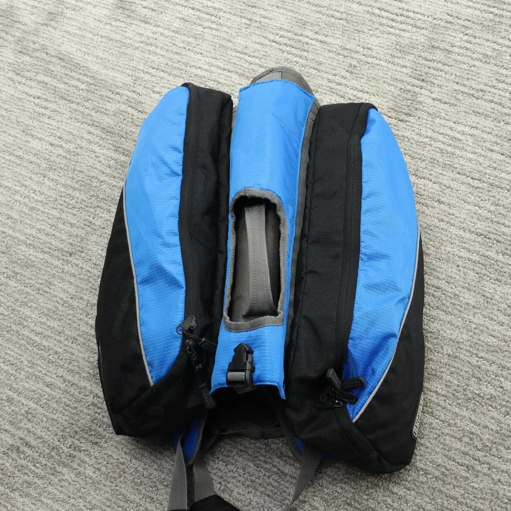Outward Hound Doggy Backpack Daypack Hiking Medium/Large Blue/Black Like New